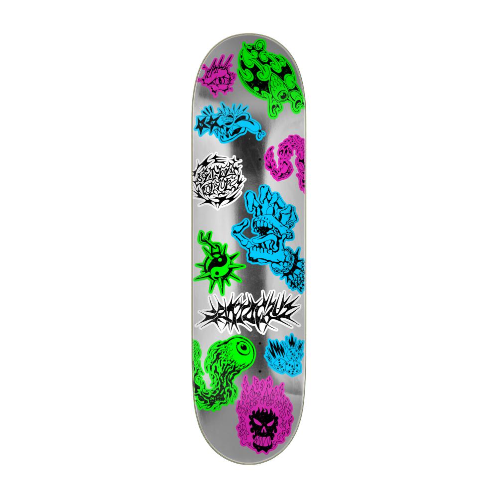 Santa Cruz Scribble Flash FeelBase 8.0" (Short Wheelbase) Skateboardbräda