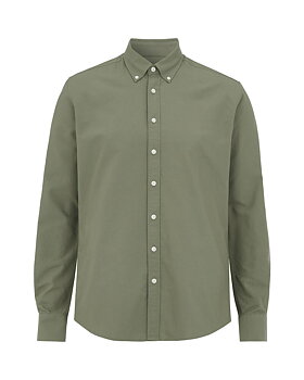 Herrskjorta Oxford Slim Fit - Cottover - Fairtrade, EKO & GOTS - Oliv
