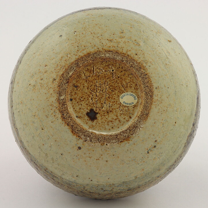 リサラーソン  一点もの  ベース  レリーフ装飾  13/11cm  1956年