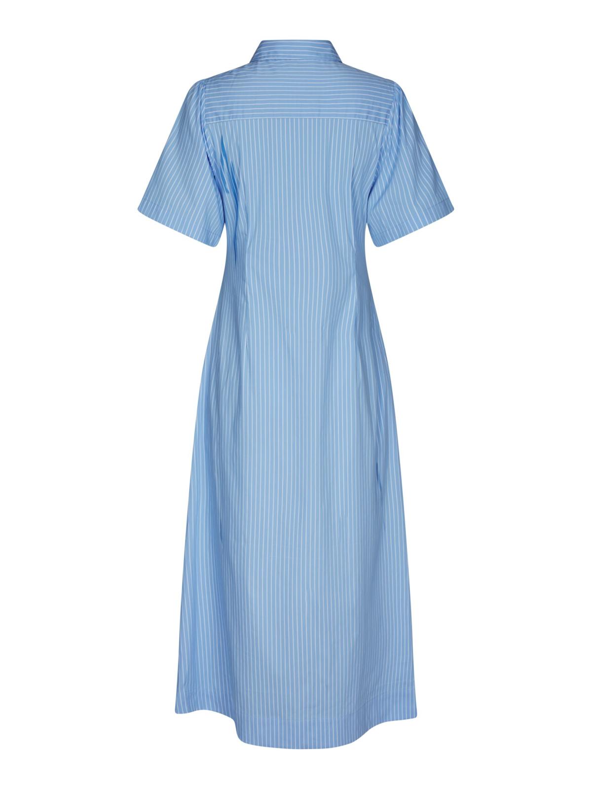 Neo Noir Baia Stripe Poplin Dress,  Black - 2