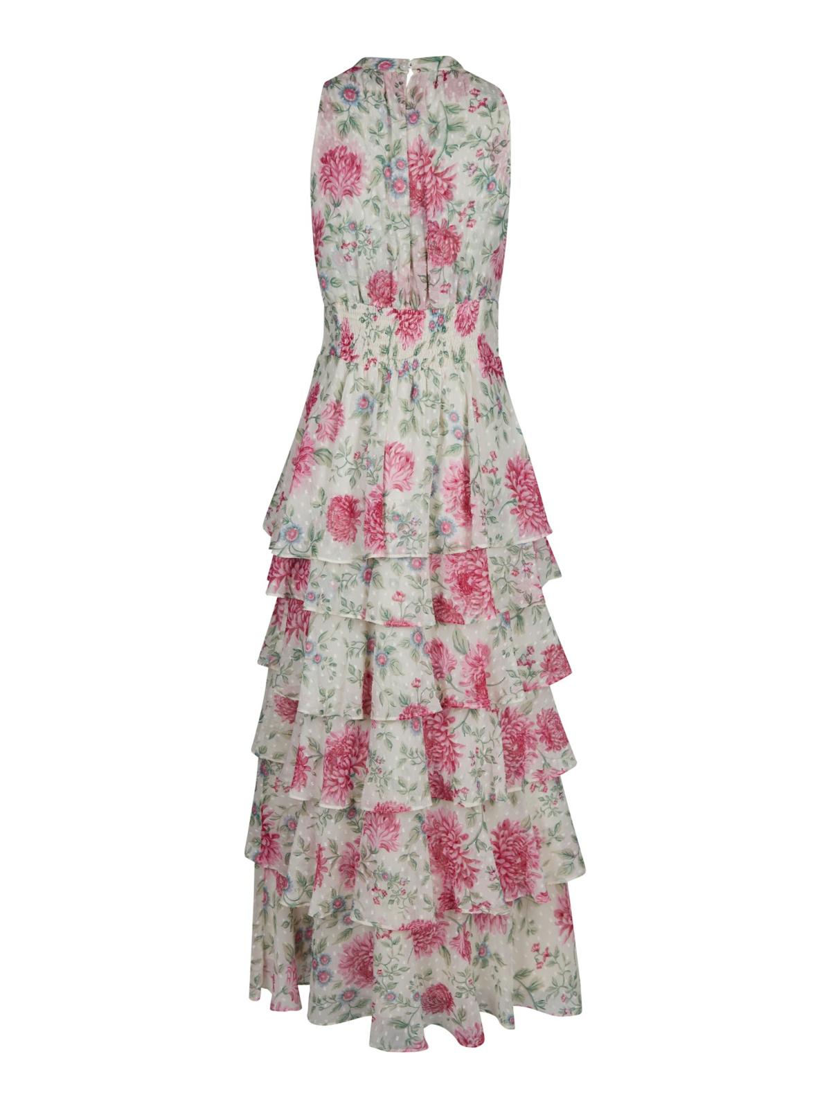 Neo Noir Marli Big Flower Dress, Creme - 2