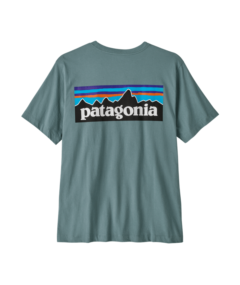 Patagonia t-shirt P-6 logo blue sage