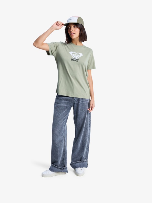 Roxy t-shirt dam Ocean Road ART grön - 2