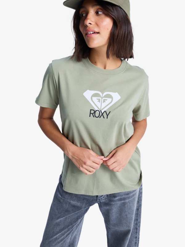 Roxy t-shirt dam Ocean Road ART grön