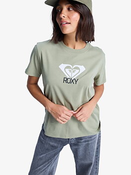 Roxy t-shirt dam Ocean Road ART grön