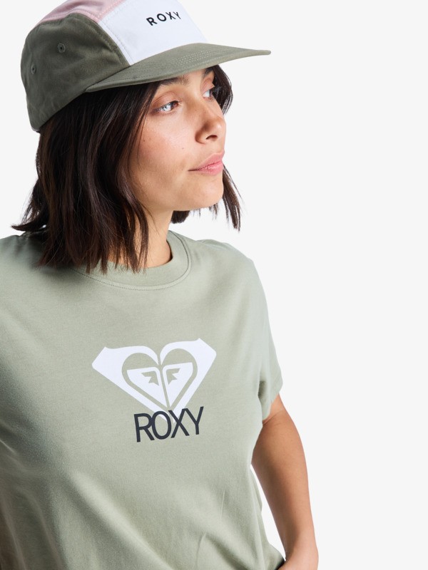 Roxy t-shirt dam Ocean Road ART grön - 4