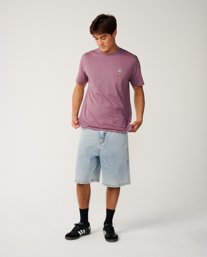 Rip Curl t-shirt Pacific Rinse Higgins dusty purple - 5