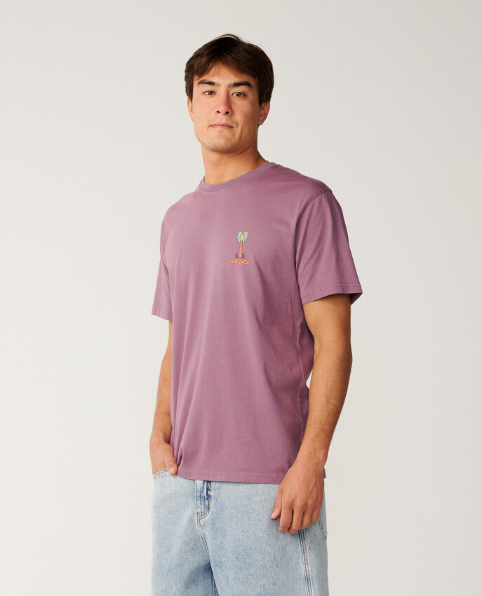 Rip Curl t-shirt Pacific Rinse Higgins dusty purple - 7