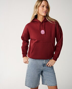 Rip Curl hoodie dam Icons of surf dark plum
