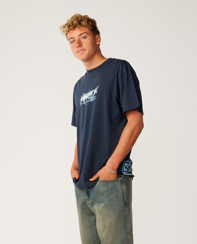 Rip Curl t-shirt Archive mashup dark navy - 7