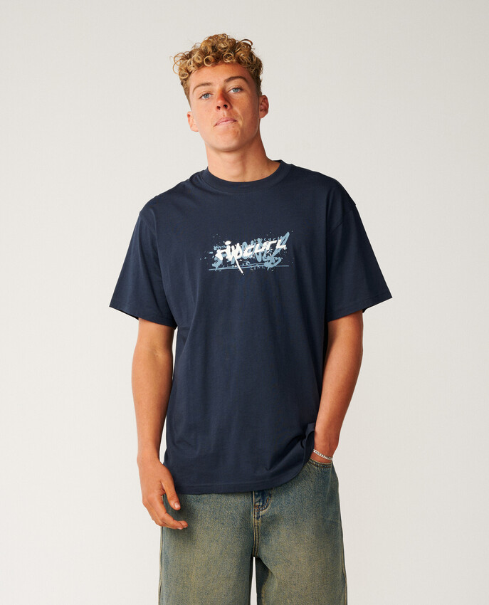 Rip Curl t-shirt Archive mashup dark navy