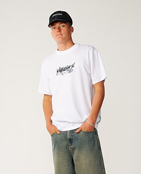 Rip Curl t-shirt Archive mashup white