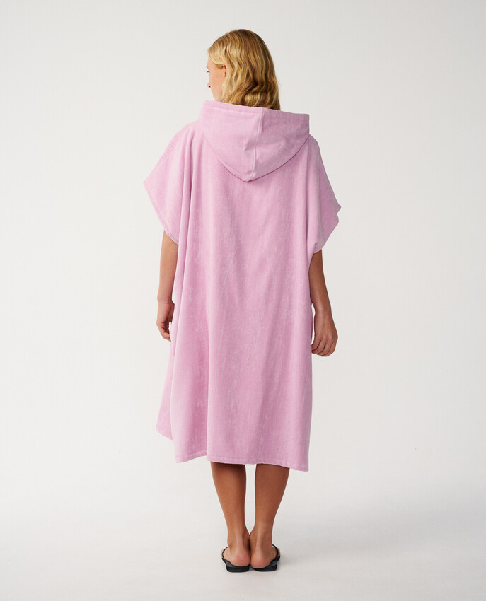 Rip Curl poncho dam Icon hooded mauve - 3