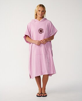 Rip Curl poncho dam Icon hooded mauve