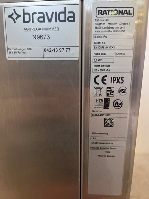 Rational iCombi Pro XS inkl. stativ - 6