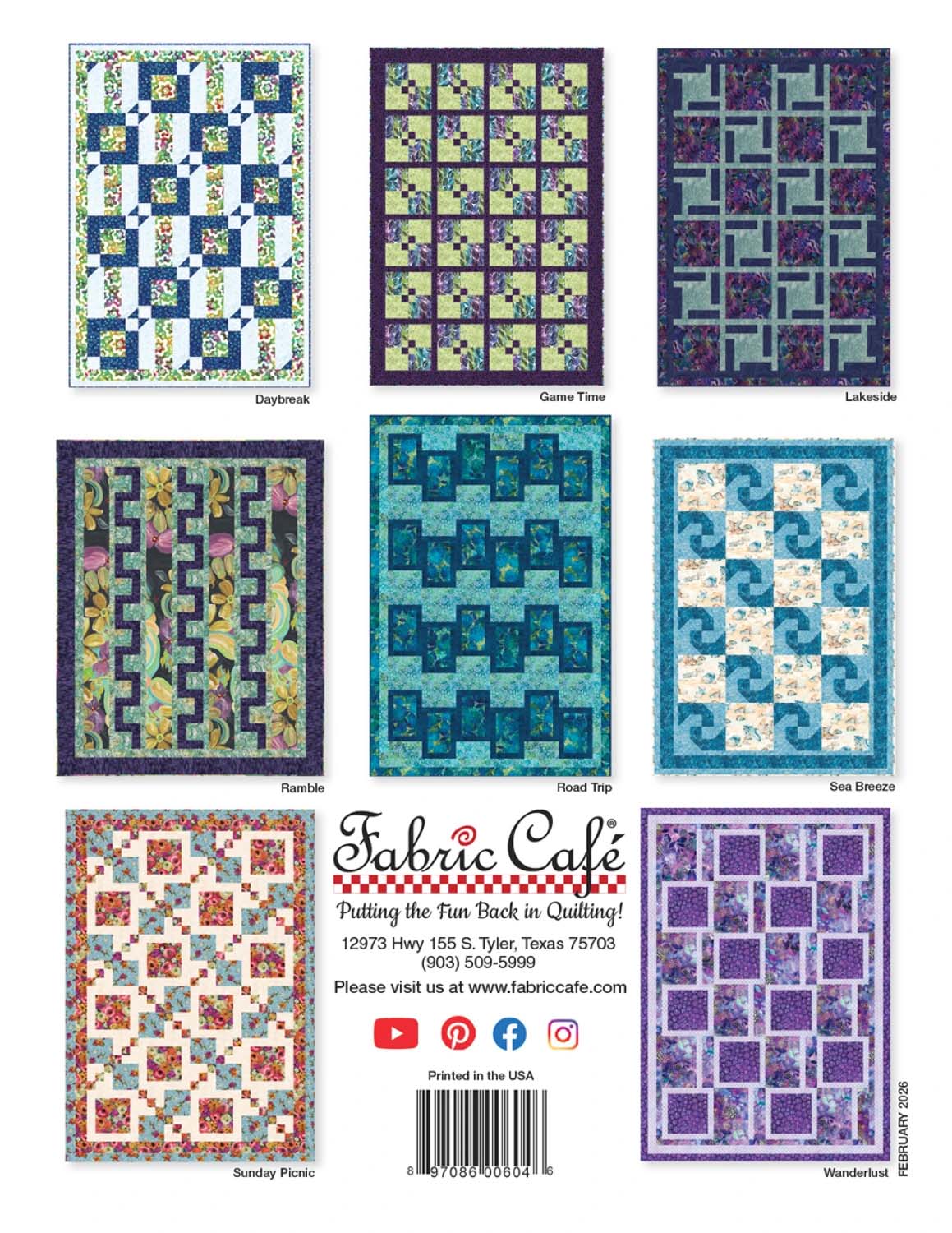 Bok:  Weekend 3-Yard Quilts  - Fabric Cafe - 2