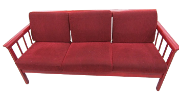 Röd soffa