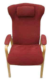 Röd fotölj