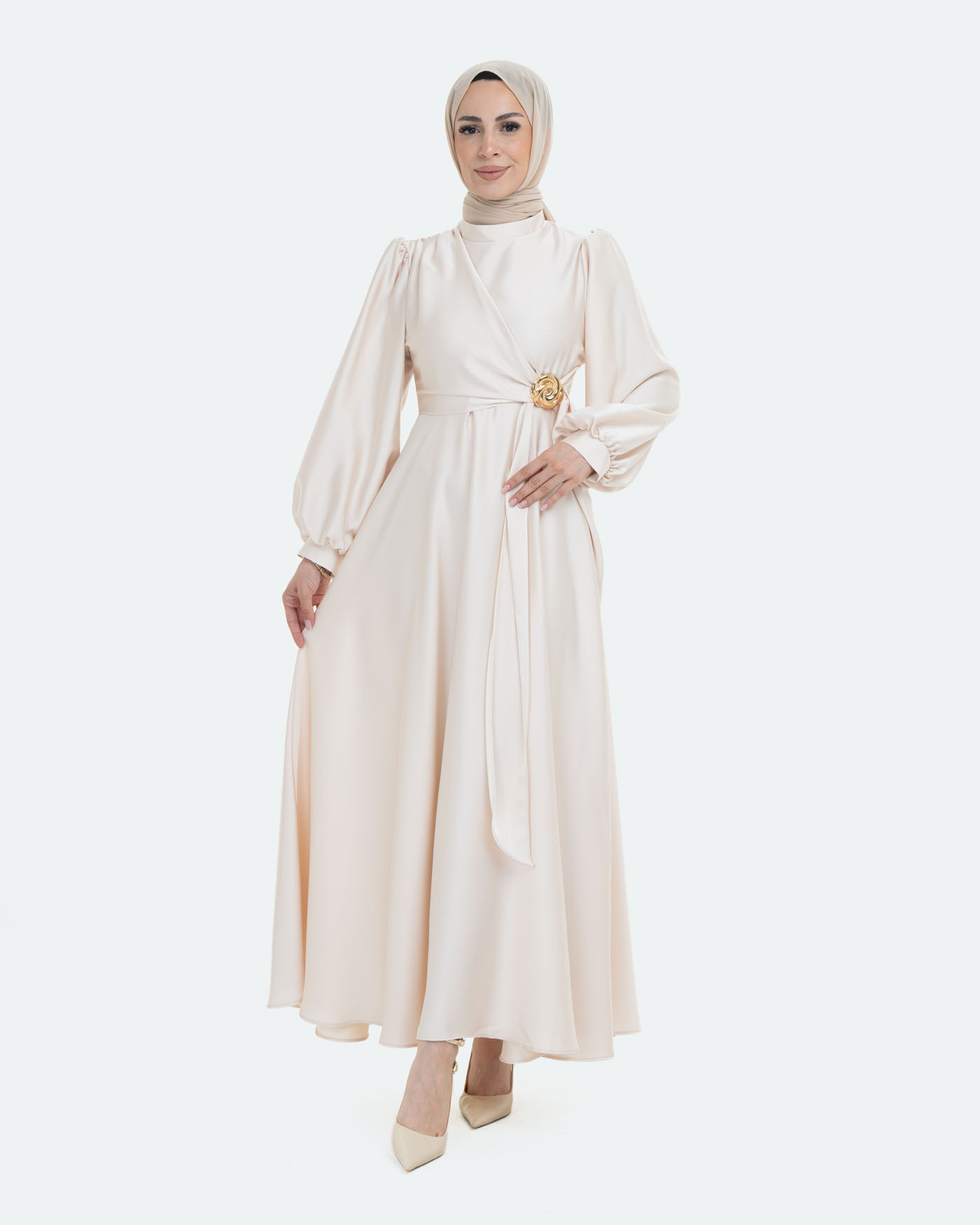 Party Dress - Beige - 8
