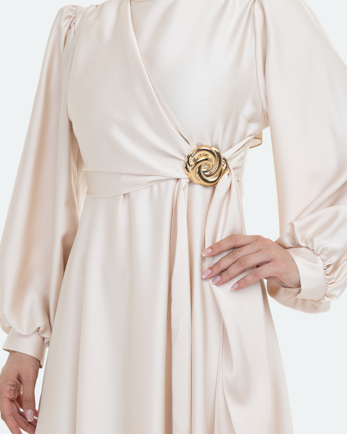 Party Dress - Beige - 5