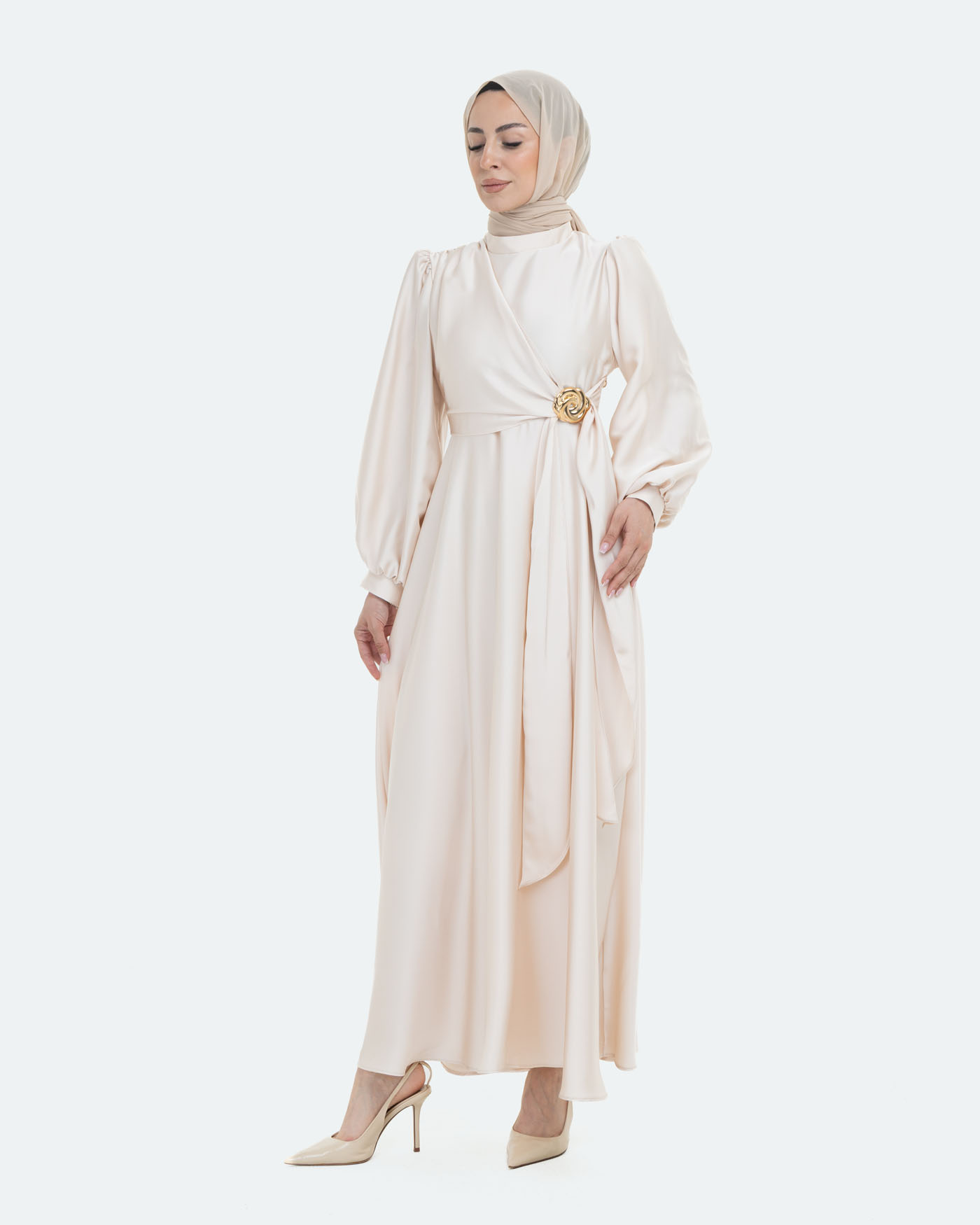Party Dress - Beige - 2