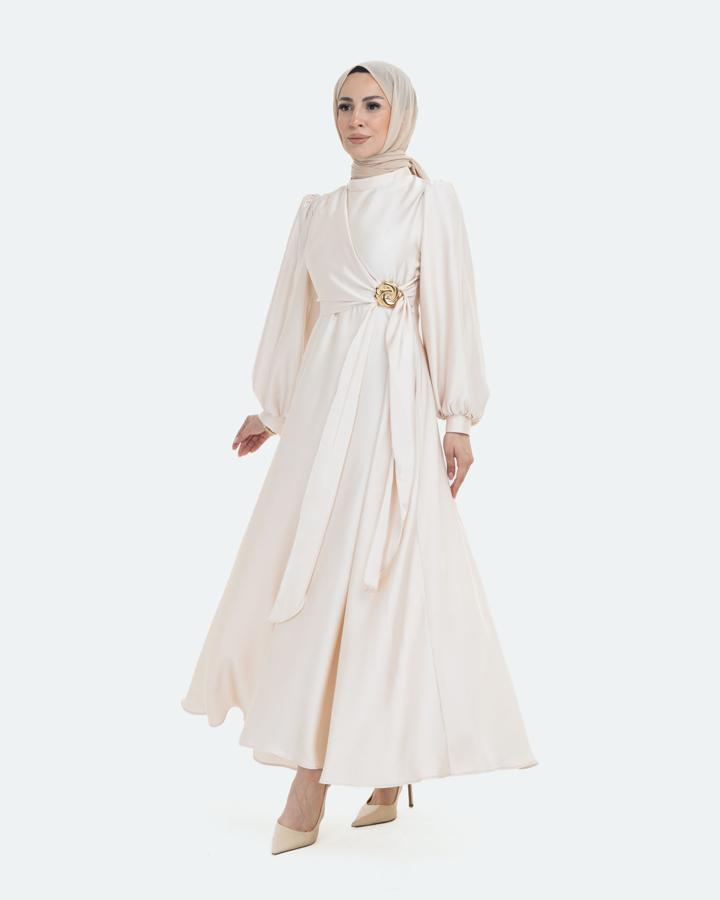 Party Dress - Beige