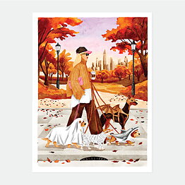 October Walks Artprint A3