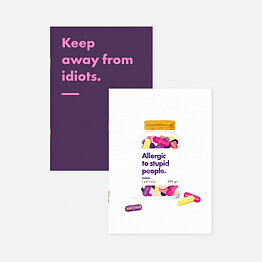 Allergic to Stupid People 2 pocket anteckningsböcker