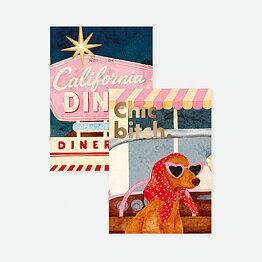 California Diner 2 pocket anteckningsböcker