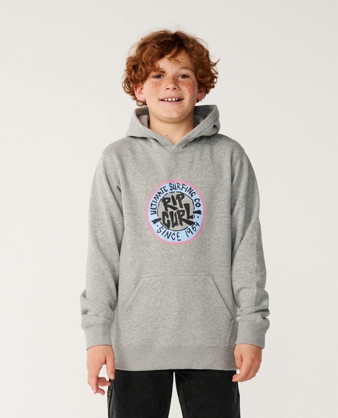 Rip Curl hoodie jr Streamline grey heather