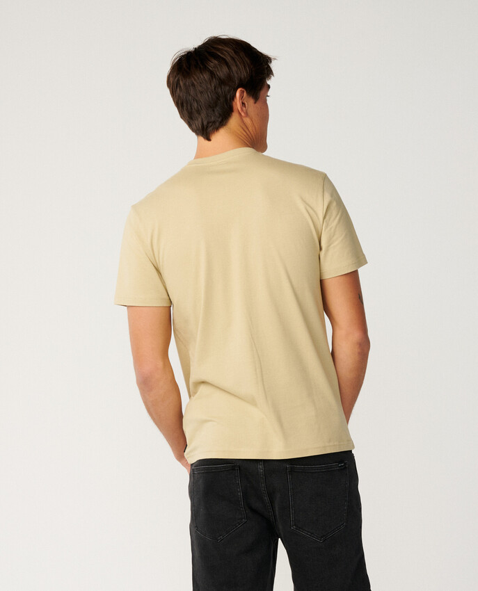 Rip Curl t-shirt Streamline embroid khaki sand - 4