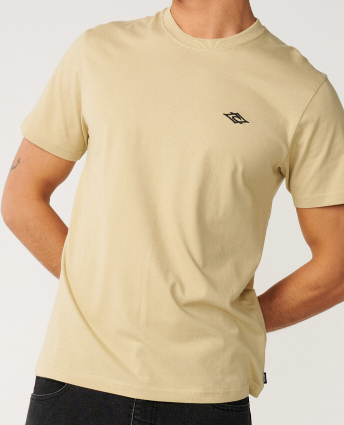 Rip Curl t-shirt Streamline embroid khaki sand - 2