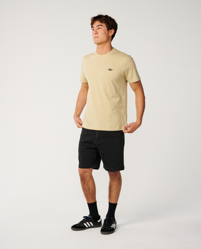 Rip Curl t-shirt Streamline embroid khaki sand