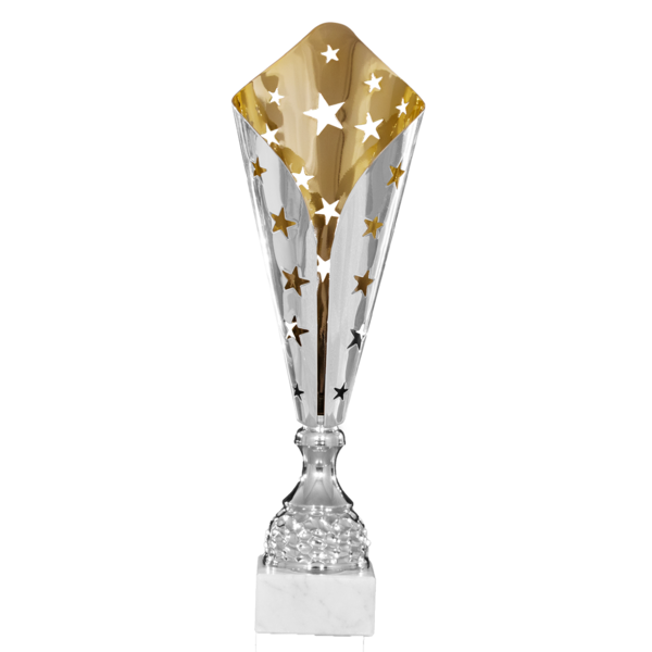 Pokal Silver/Guld Stjärnor  - 3 olika storlekar - 4