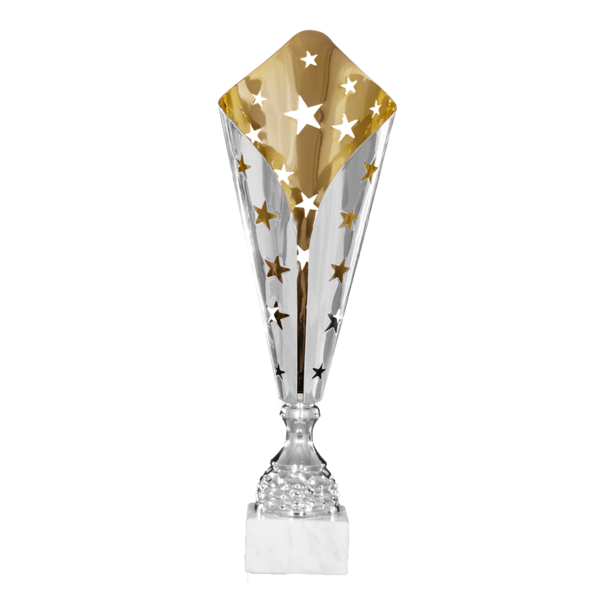 Pokal Silver/Guld Stjärnor  - 3 olika storlekar - 3