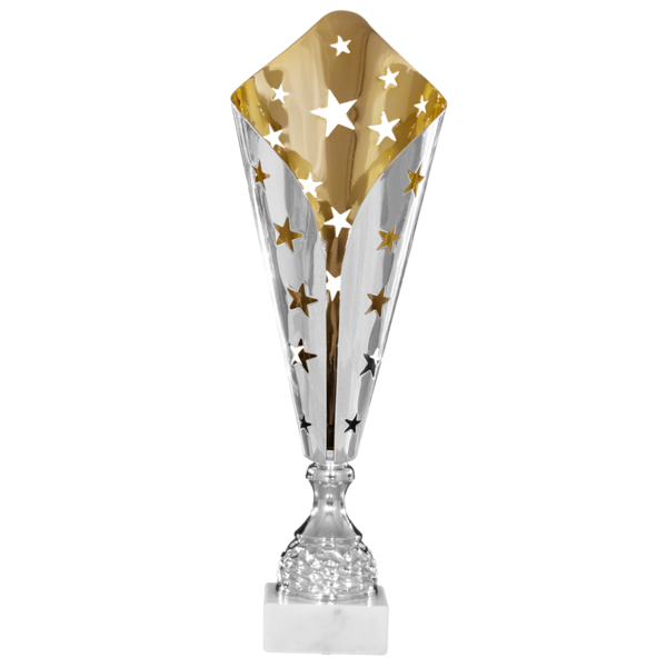 Pokal Silver/Guld Stjärnor  - 3 olika storlekar - 2