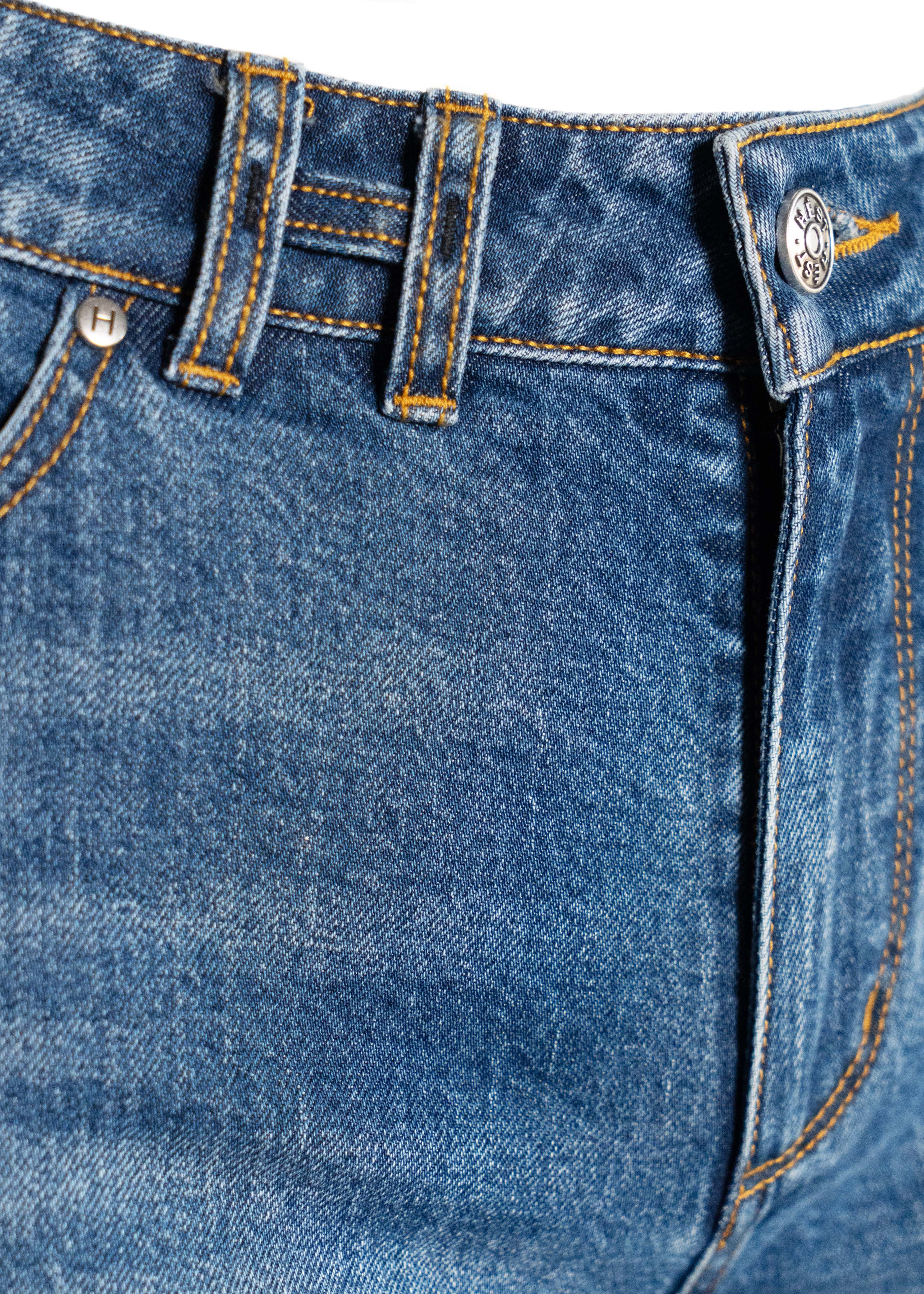 Irina Wide Leg Jeans - Medium Wash Denim - HÉST