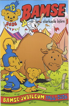 Bamse nr 13 2026, Bamse jubileum 1966-2026, Medeltidsmarknaden