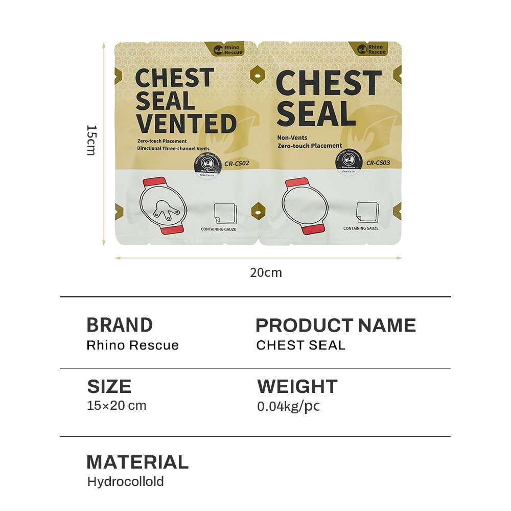 Chest Seal/Thoraxförband Twin Pack, Rhino Rescue - 2