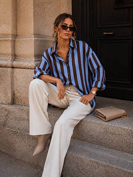 Shirt stripes blue