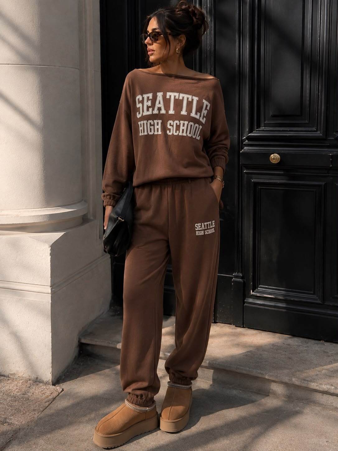 Set sweatshirt/pants Seattle brown - 2