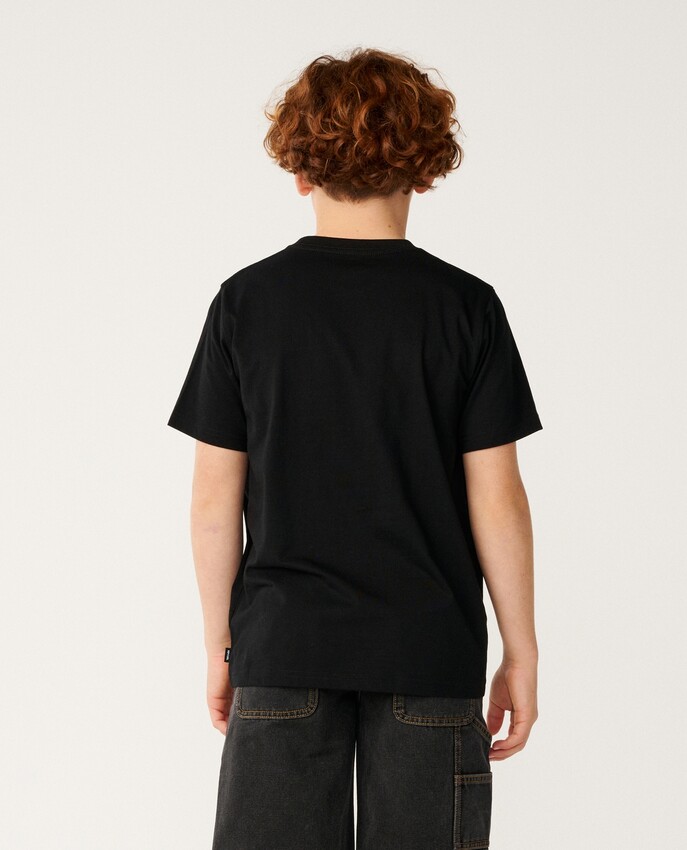 Rip Curl t-shirt jr Streamline circle logo black - 2