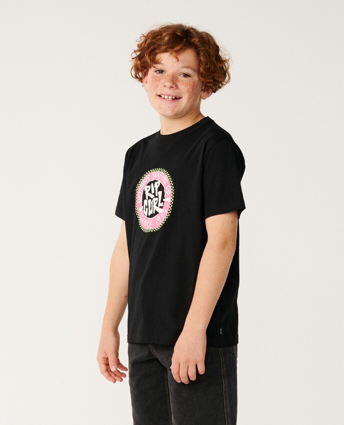 Rip Curl t-shirt jr Streamline circle logo black - 4