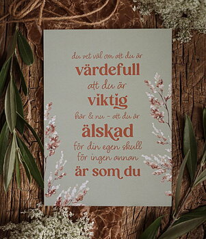 Vykort - Värdefull - Majas Cottage