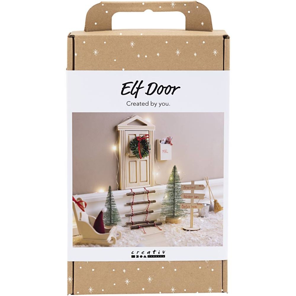 Komplett DIY-kit med nissedörr och tillbehör