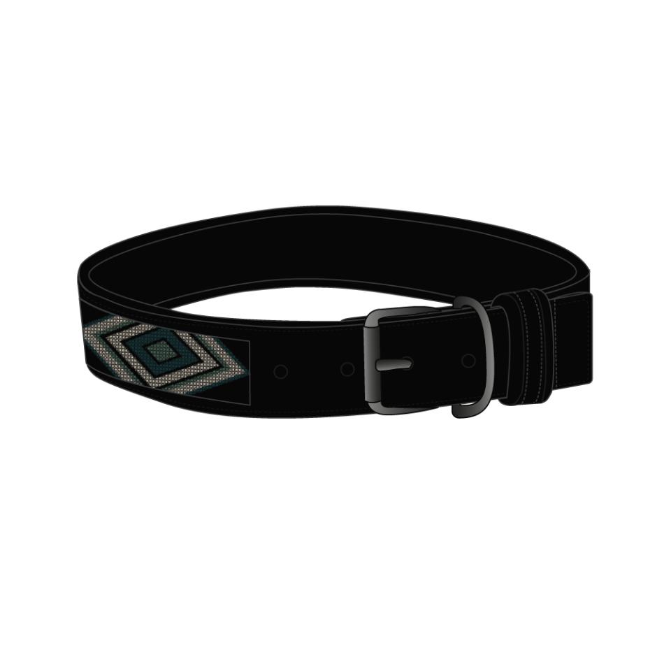 Catago Viben Hundhalsband I Läder Med Pärlmönster  Svart/Grön/Vit - 3