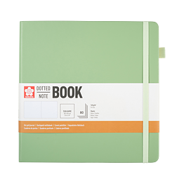 Sakura Dotted Hard Cover Notebook 20x20 cm Pale Patina