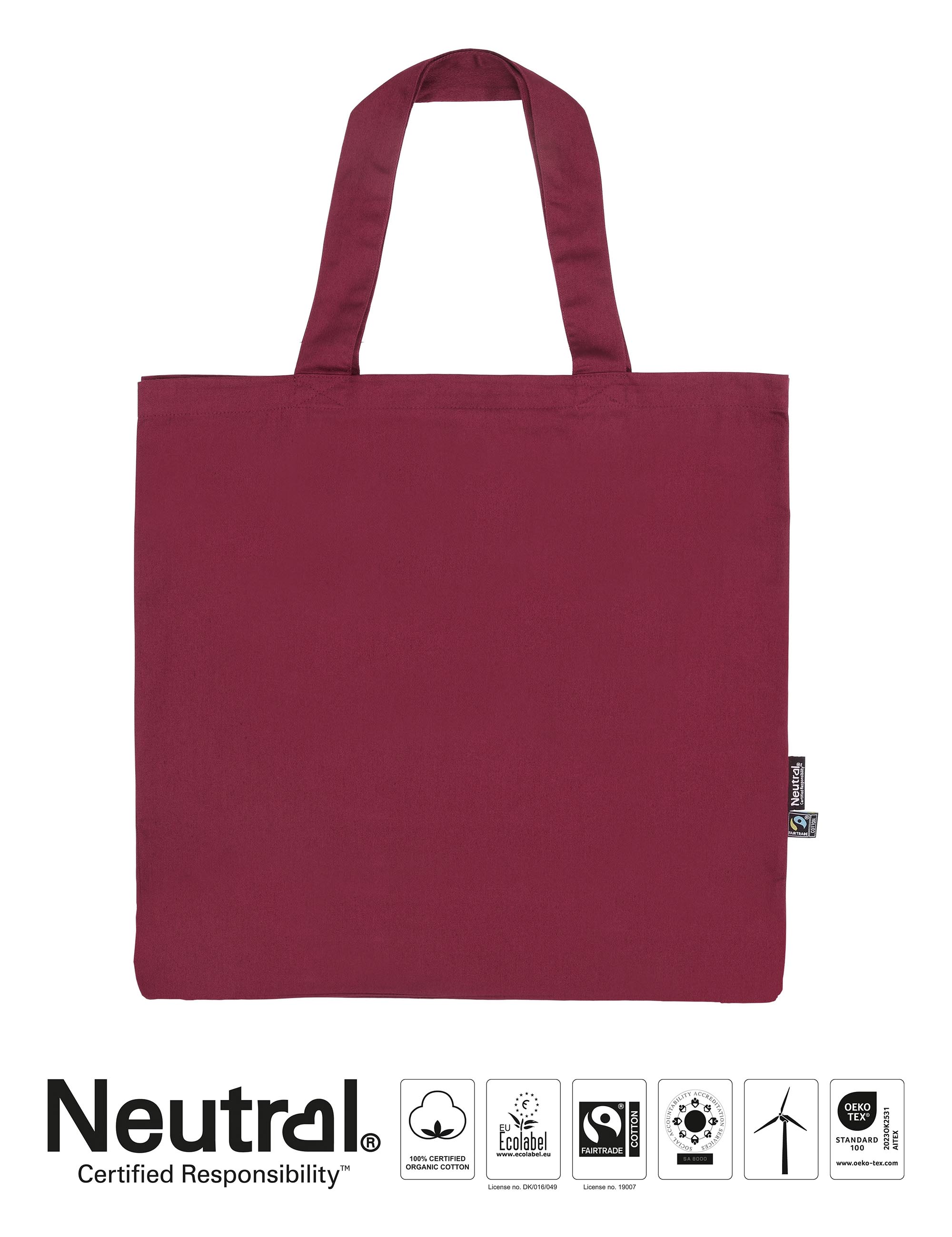 Twill Shopper Bag, Neutral, EKO -  6 olika färger - 3
