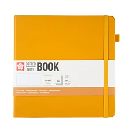 Sakura Dotted Hard Cover Notebook 20x20 cm Japanese Kerria
