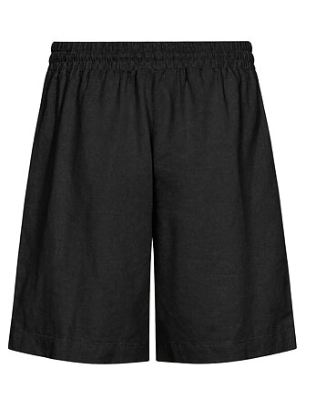 Santina linne-shorts - black